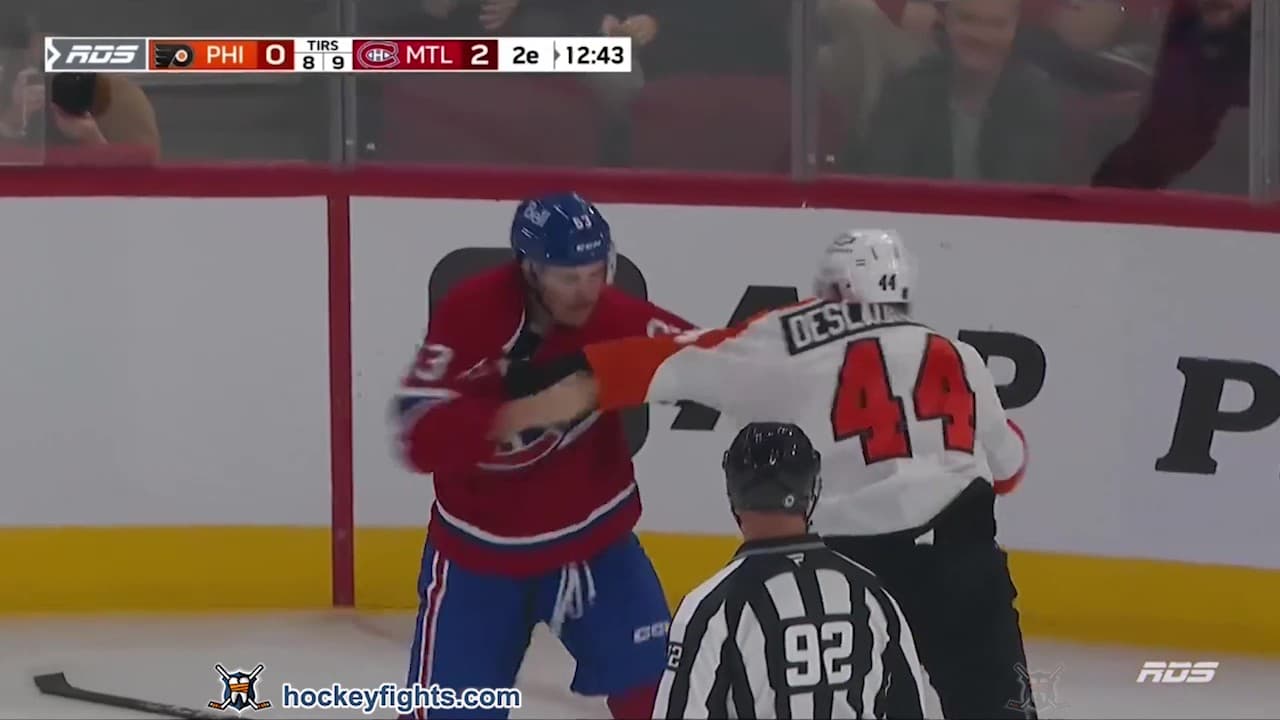 N. Deslauriers (PHI) vs. F. Xhekaj (MTL)