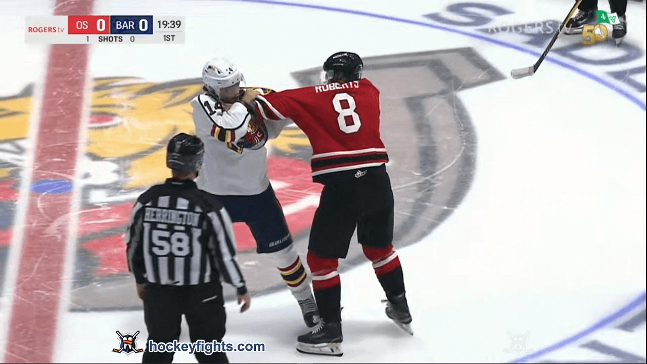 N. Roberts (OSA) vs. C. Crombie (BAR)