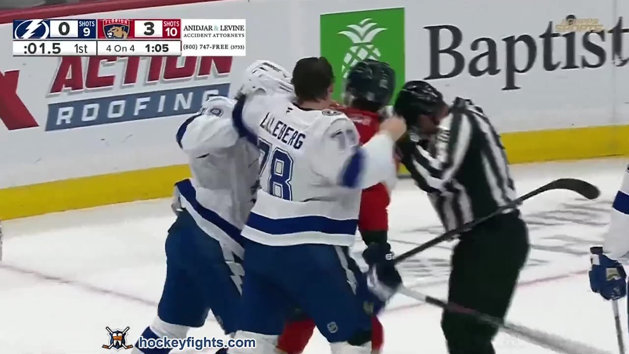 E. Lilleberg (TBL) vs. J. Gadjovich (FLA)