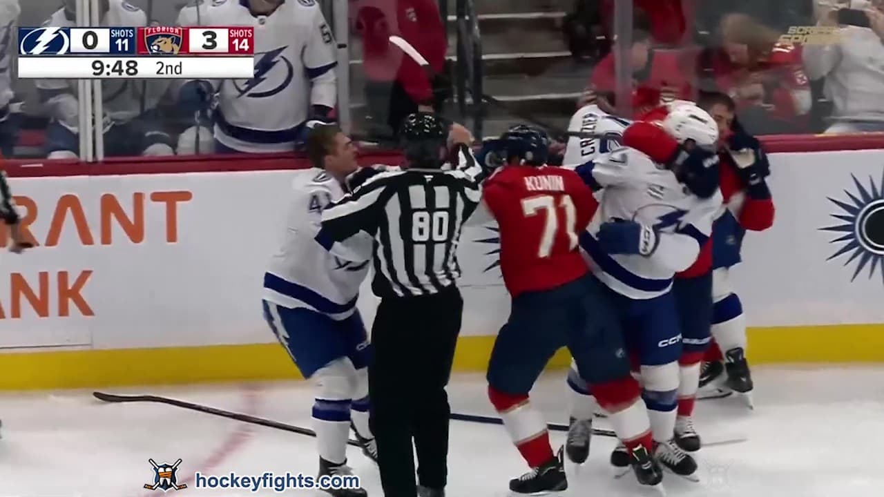 M. Chaffee (TBL) vs. L. Kunin (FLA)