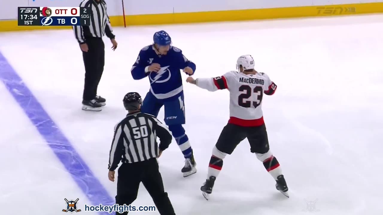 K. MacDermid (OTT) vs. C. Douglas (TBL)