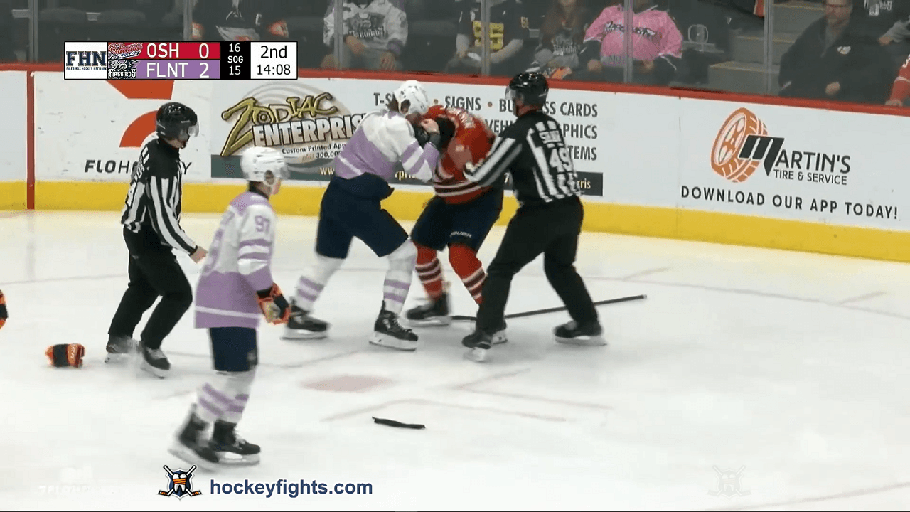 B. Murnane (OSH) vs. K. Pitre (FLI)