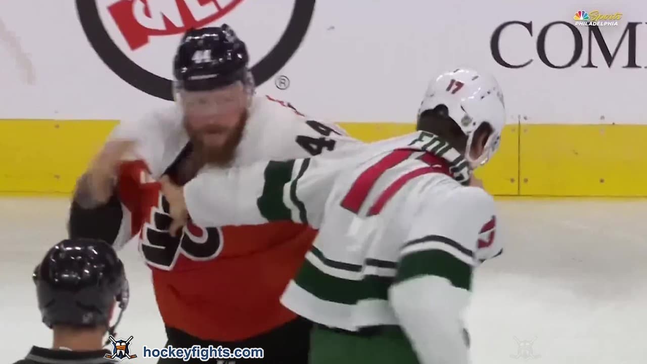 M. Foligno (MIN) vs. N. Deslauriers (PHI)