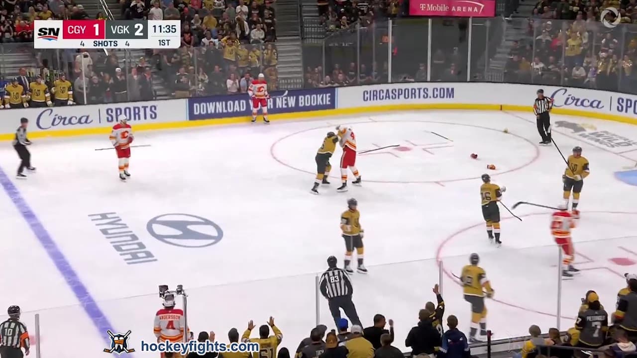 A. Klapka (CGY) vs. J. Lauzon (VGK)