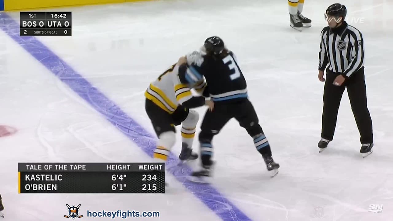 M. Kastelic (BOS) vs. L. O'Brien (UTA)