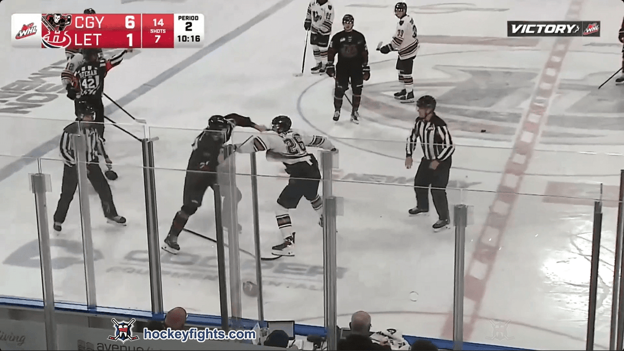 K. Funk (CGY) vs. G. Lesiuk (LET)