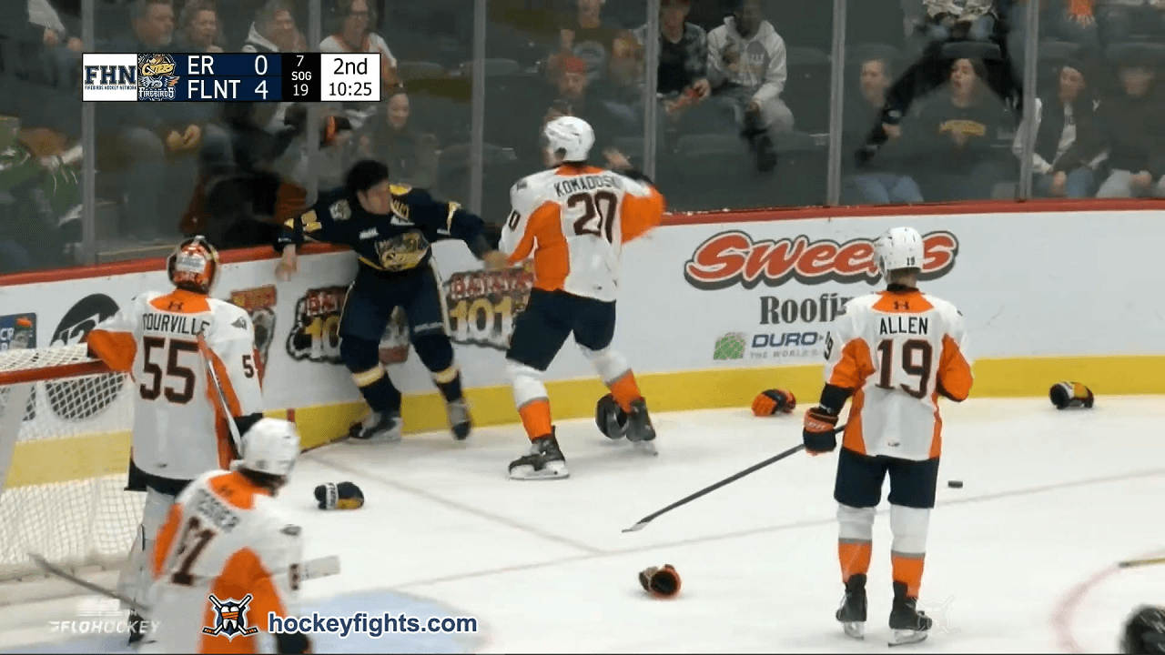 T. Challenger (ERI) vs. G. Komadoski (FLI)