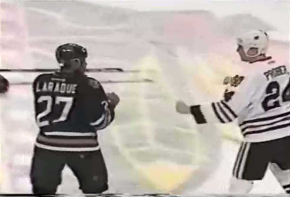 G. Laraque (EDM) vs. B. Probert (CHI)