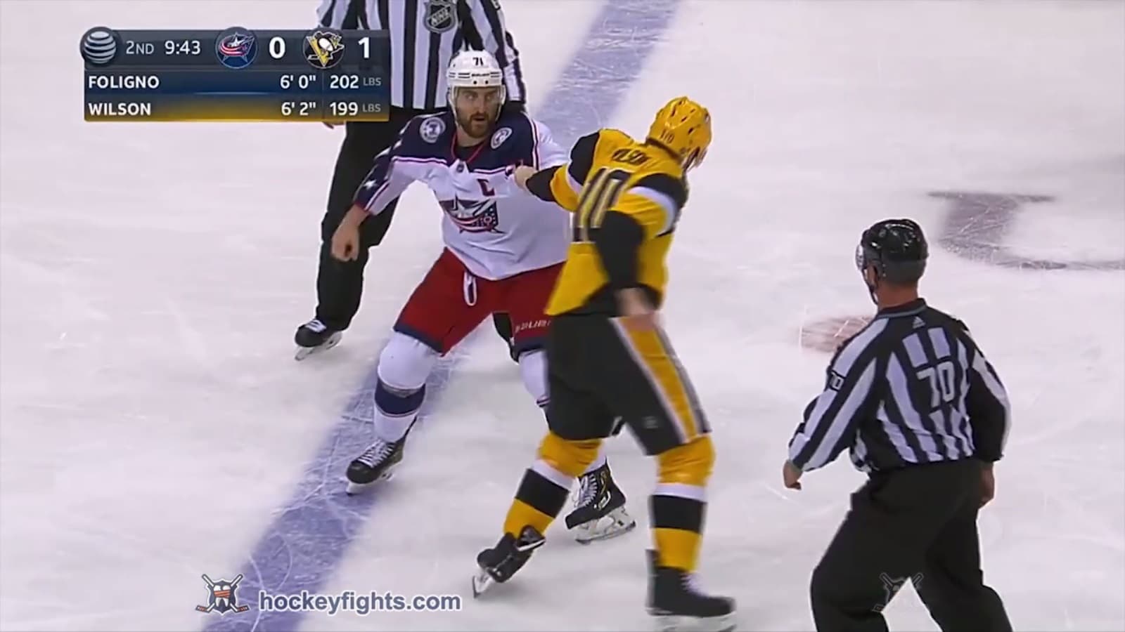 N. Foligno (CBJ) vs. G. Wilson (PIT)