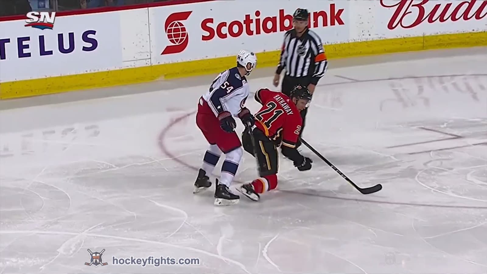 A. McQuaid (CBJ) vs. G. Hathaway (CGY)