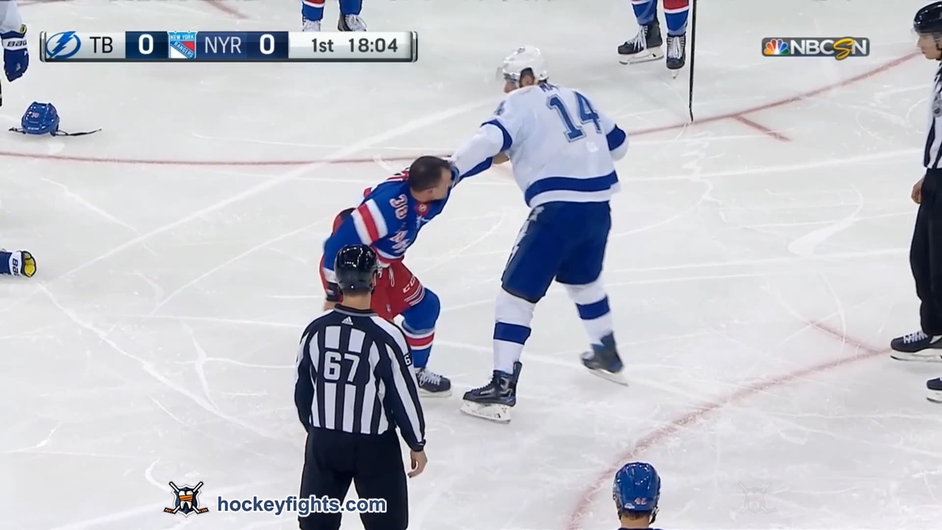 P. Maroon (TBL) vs. M. Haley (NYR)