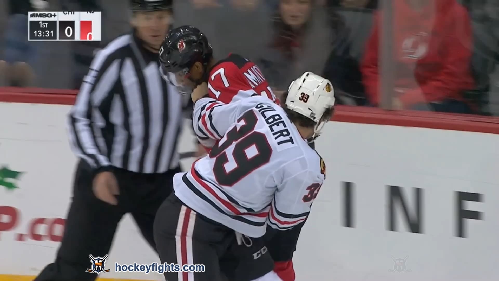 D. Gilbert (CHI) vs. W. Simmonds (NJD)