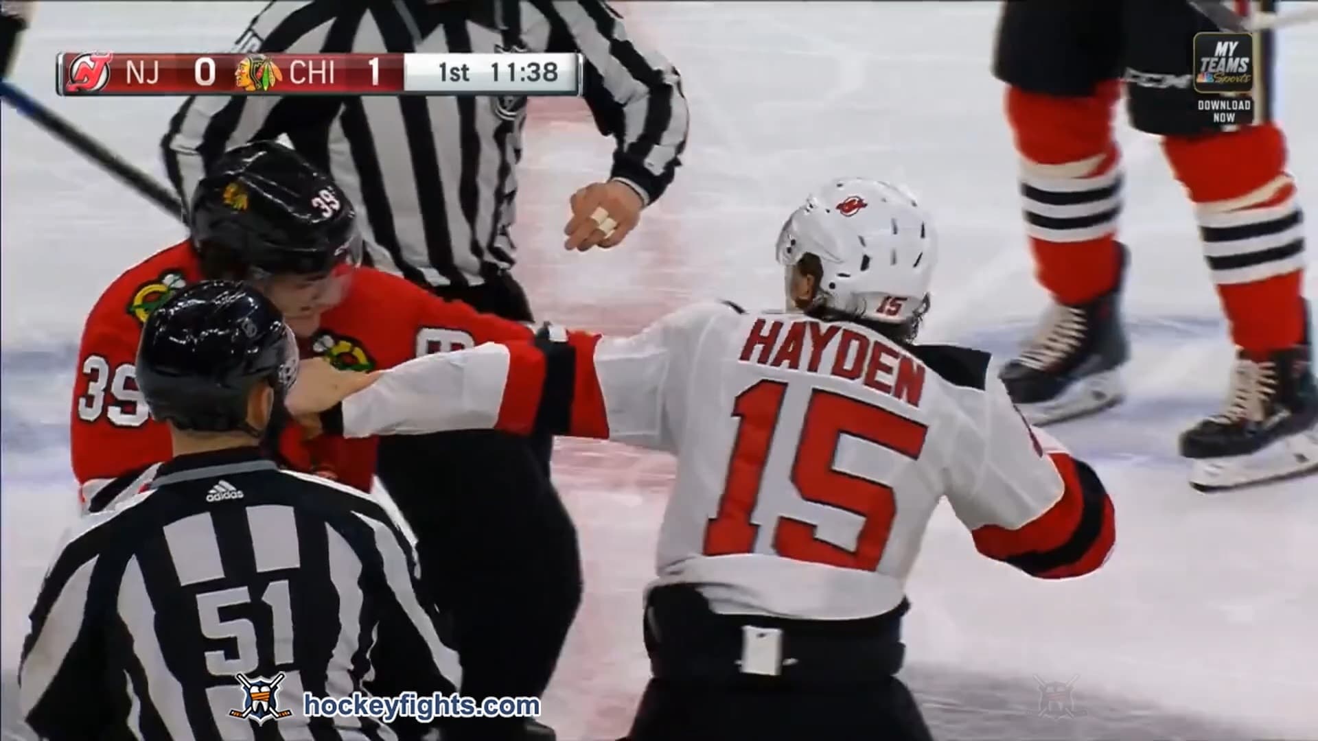 J. Hayden (NJD) vs. D. Gilbert (CHI)