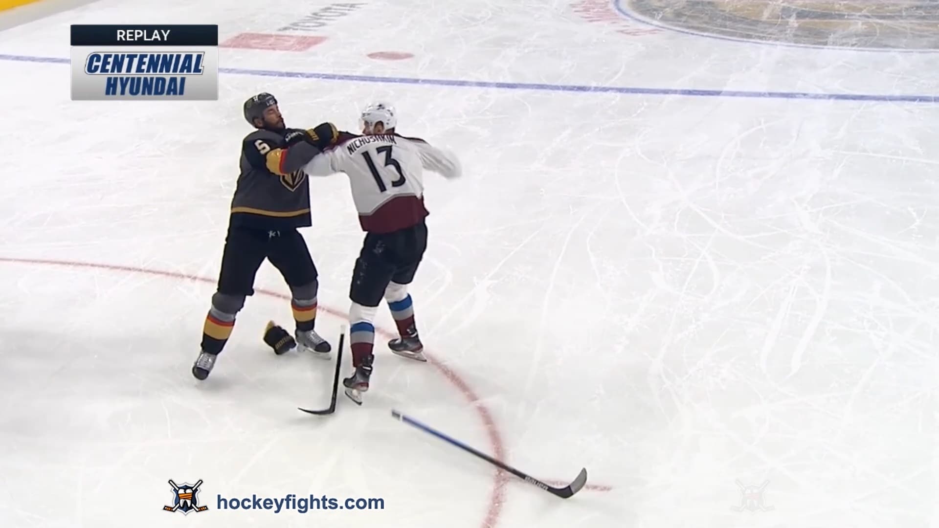 V. Nichushkin (COL) vs. D. Engelland (VGK)