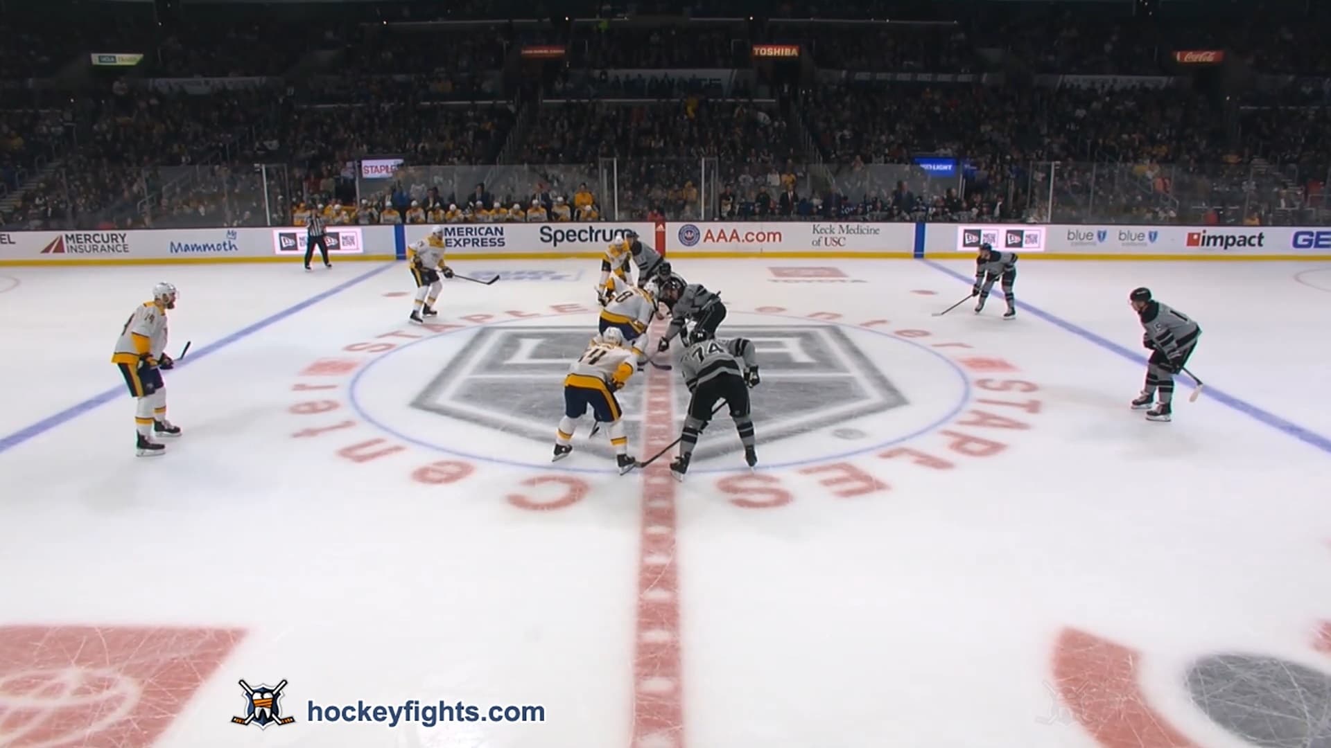 J. Tinordi (NSH) vs. K. Clifford (LAK)