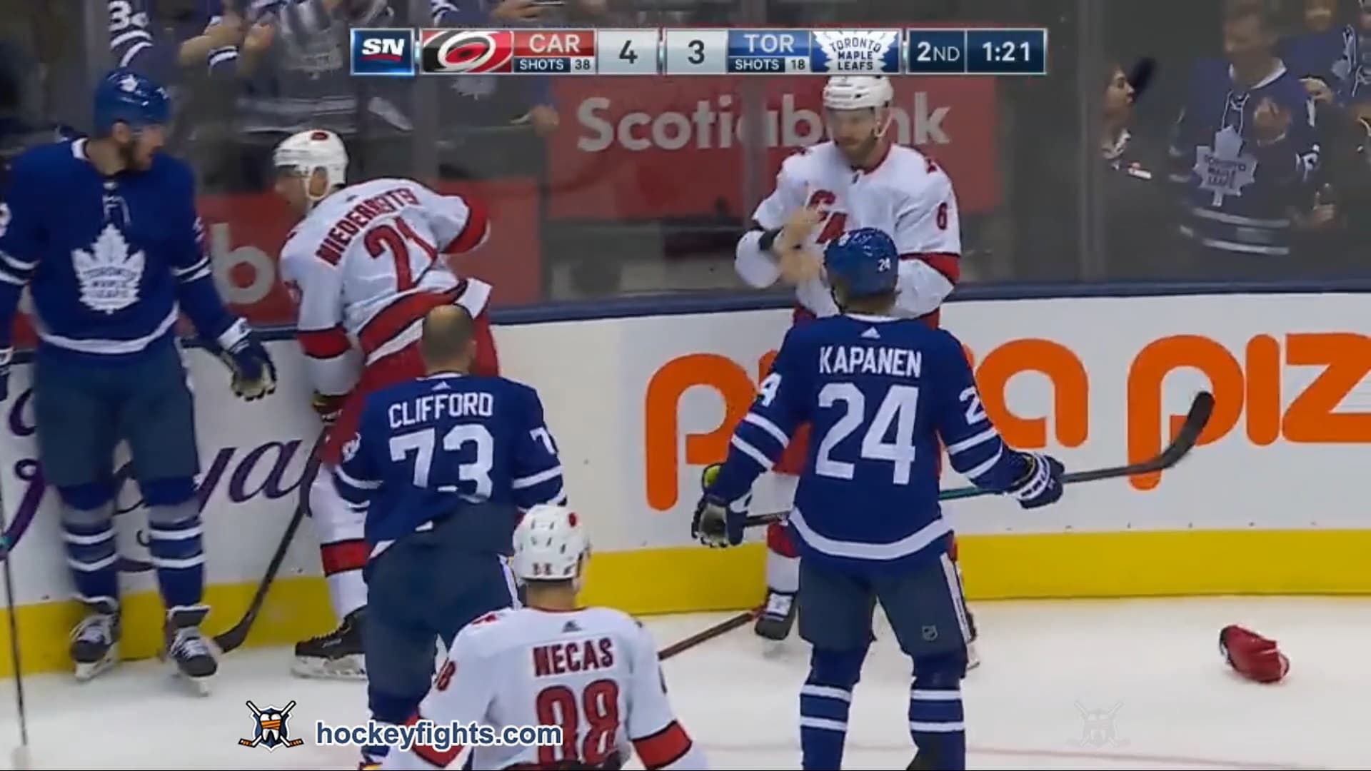 J. Edmundson (CAR) vs. K. Clifford (TOR)