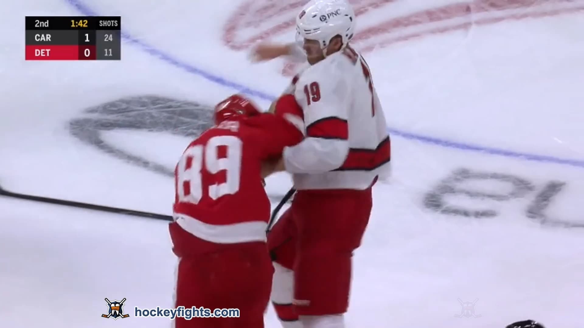 D. Hamilton (CAR) vs. S. Gagner (DET)