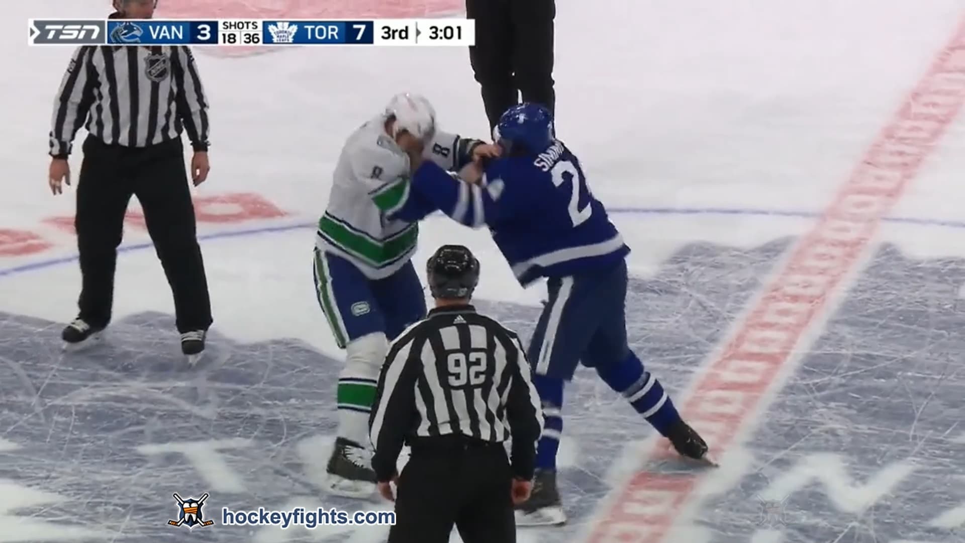 J. Benn (VAN) vs. W. Simmonds (TOR)