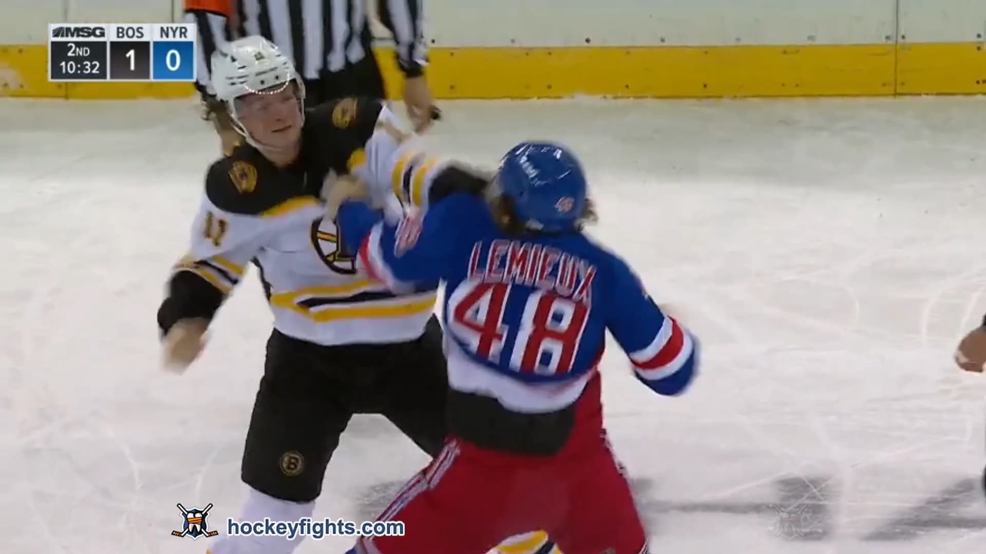 T. Frederic (BOS) vs. B. Lemieux (NYR)