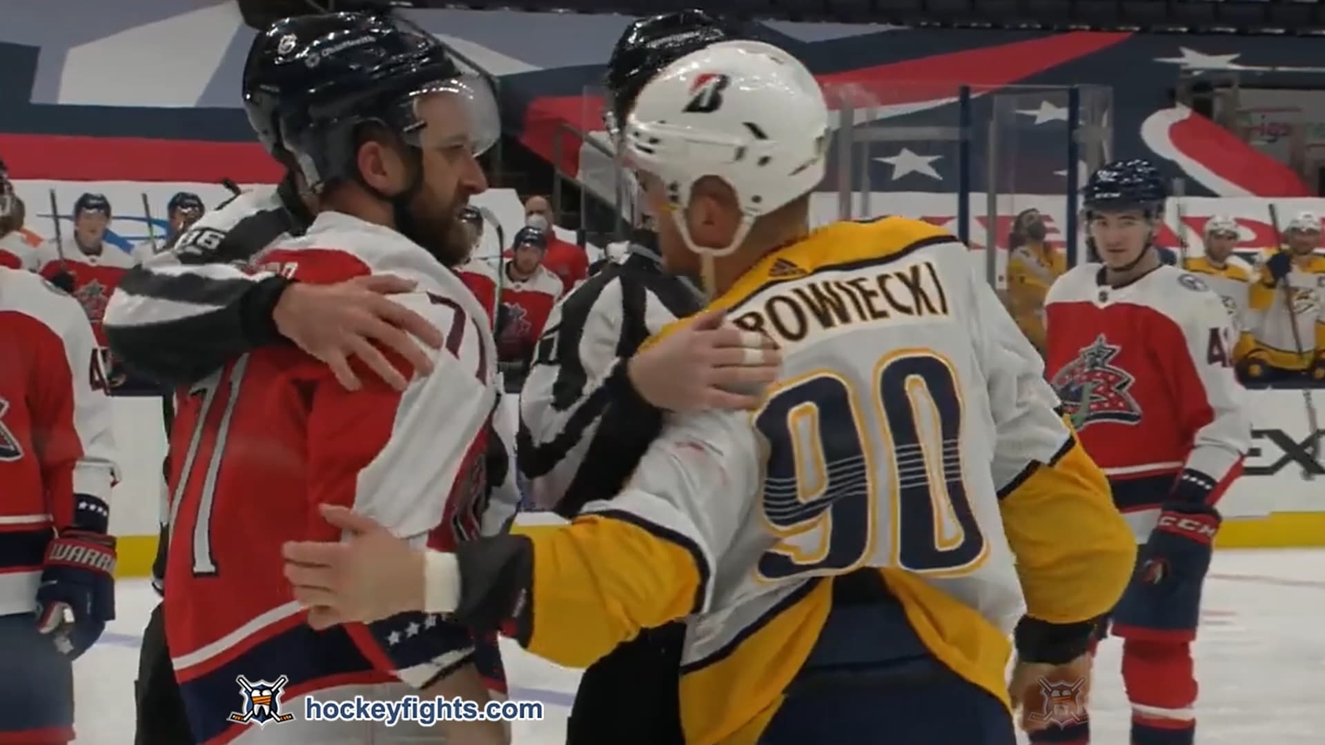 M. Borowiecki (NSH) vs. N. Foligno (CBJ)