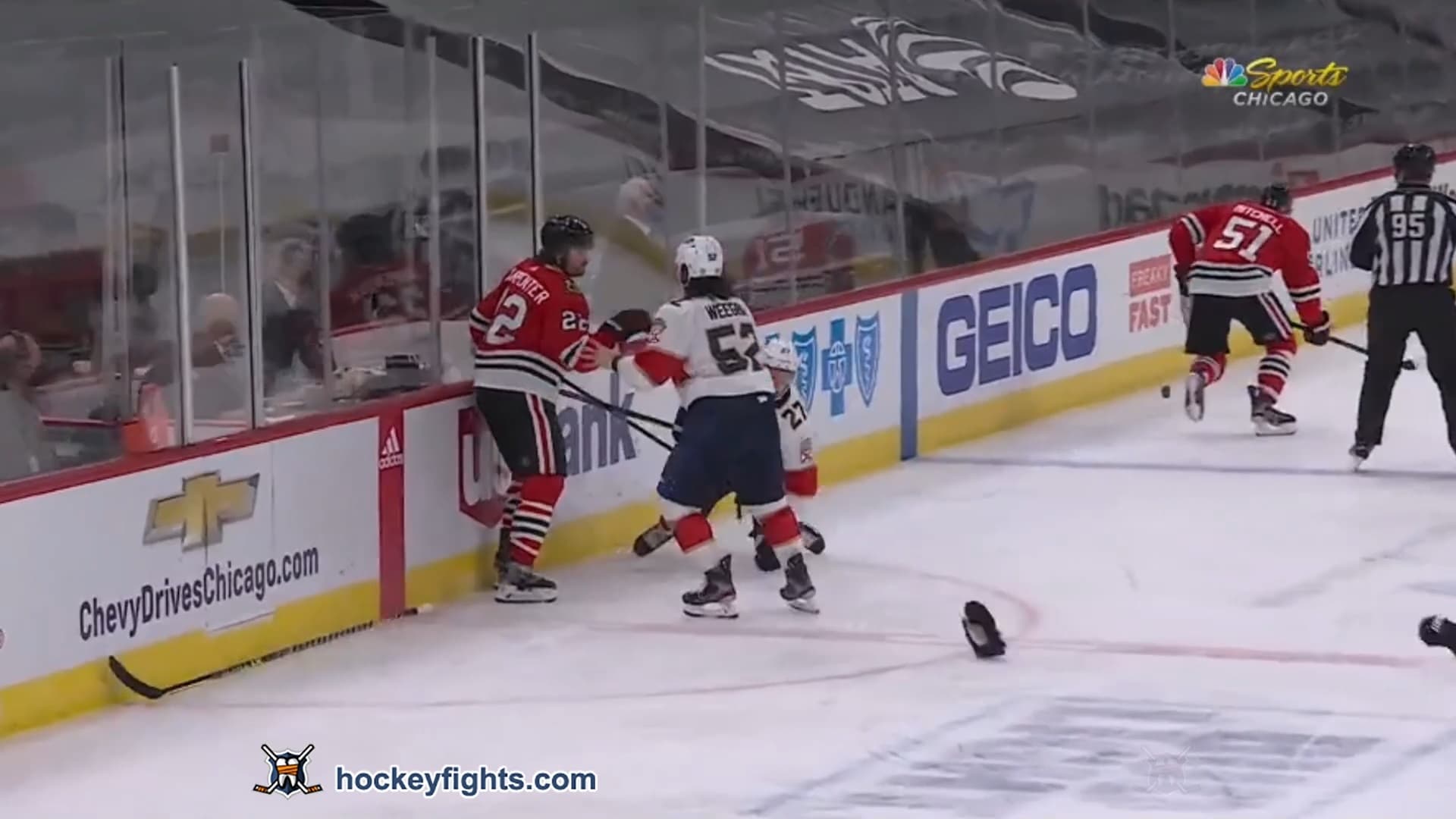 M. Weegar (FLA) vs. R. Carpenter (CHI)