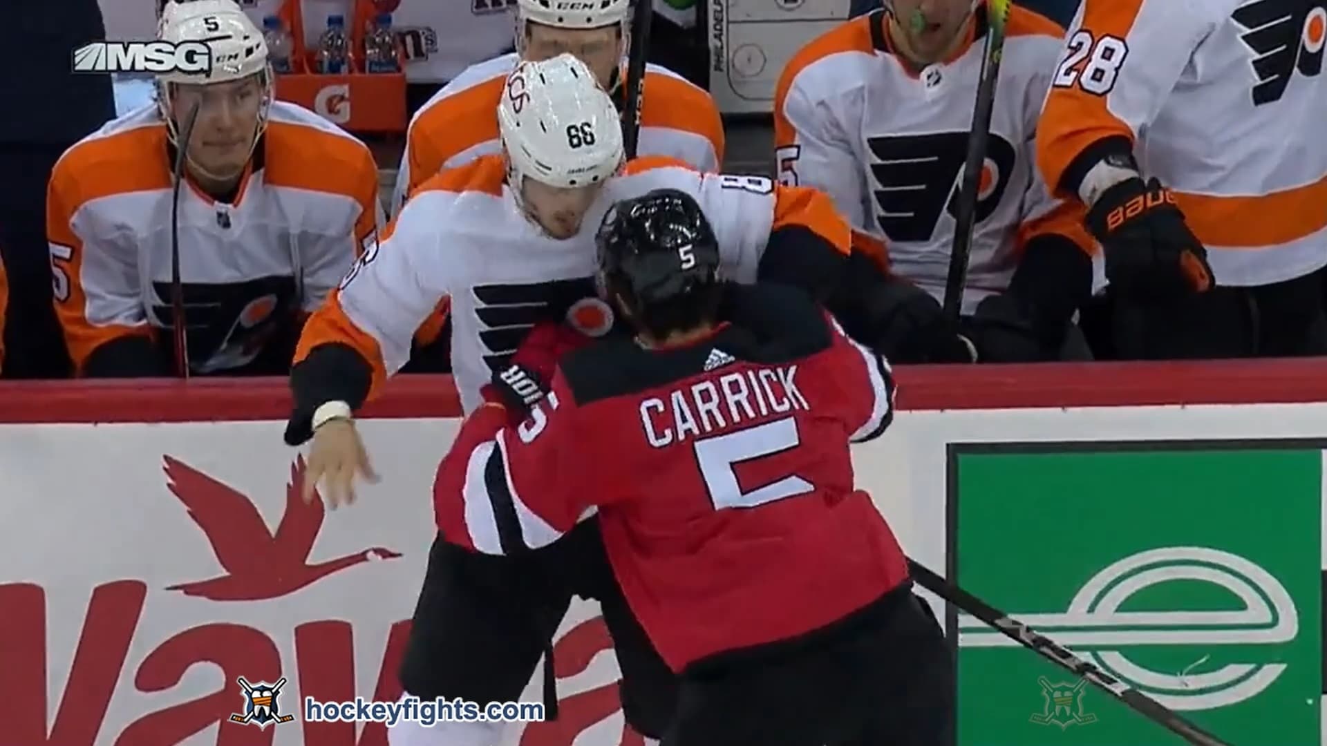 J. Farabee (PHI) vs. C. Carrick (NJD)