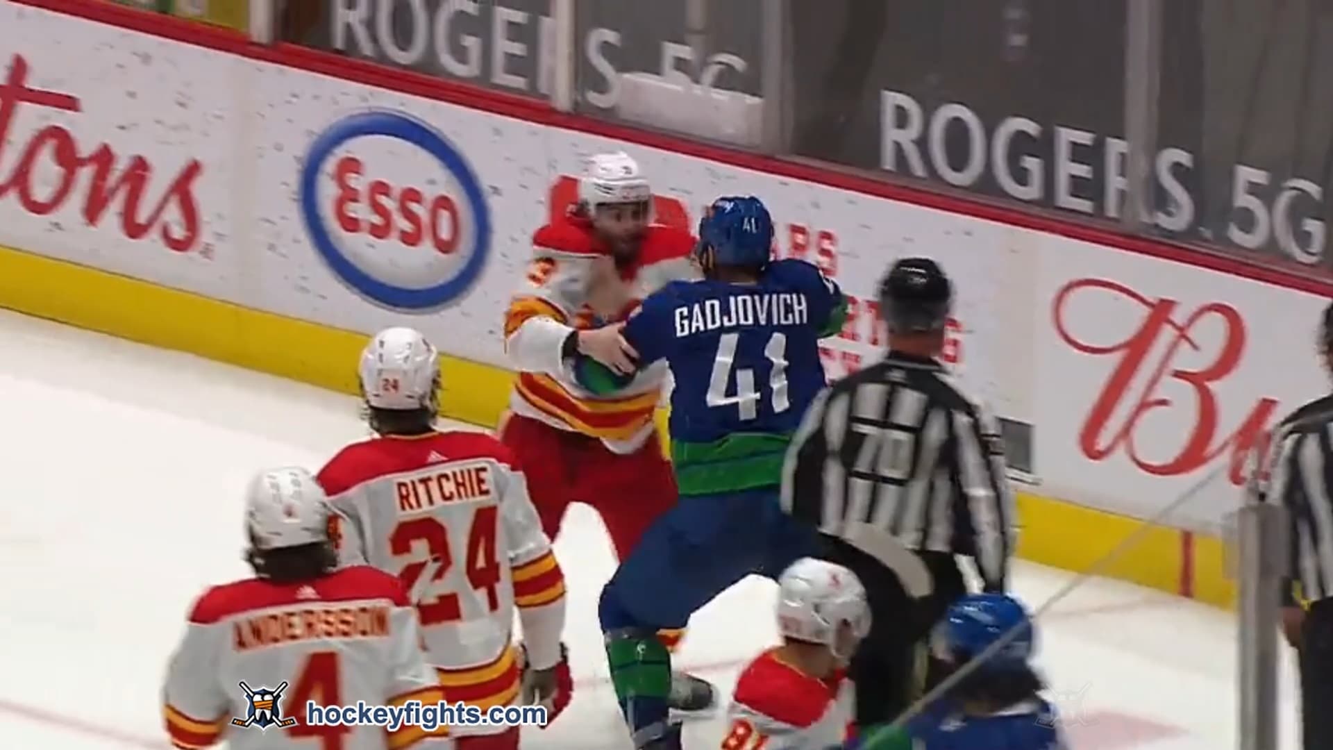 C. Mackey (CGY) vs. J. Gadjovich (VAN)