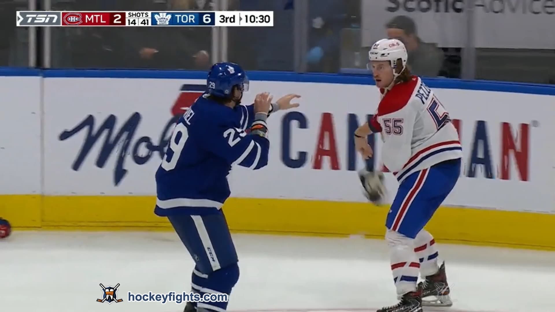 M. Pezzetta (MTL) vs. K. Gabriel (TOR)