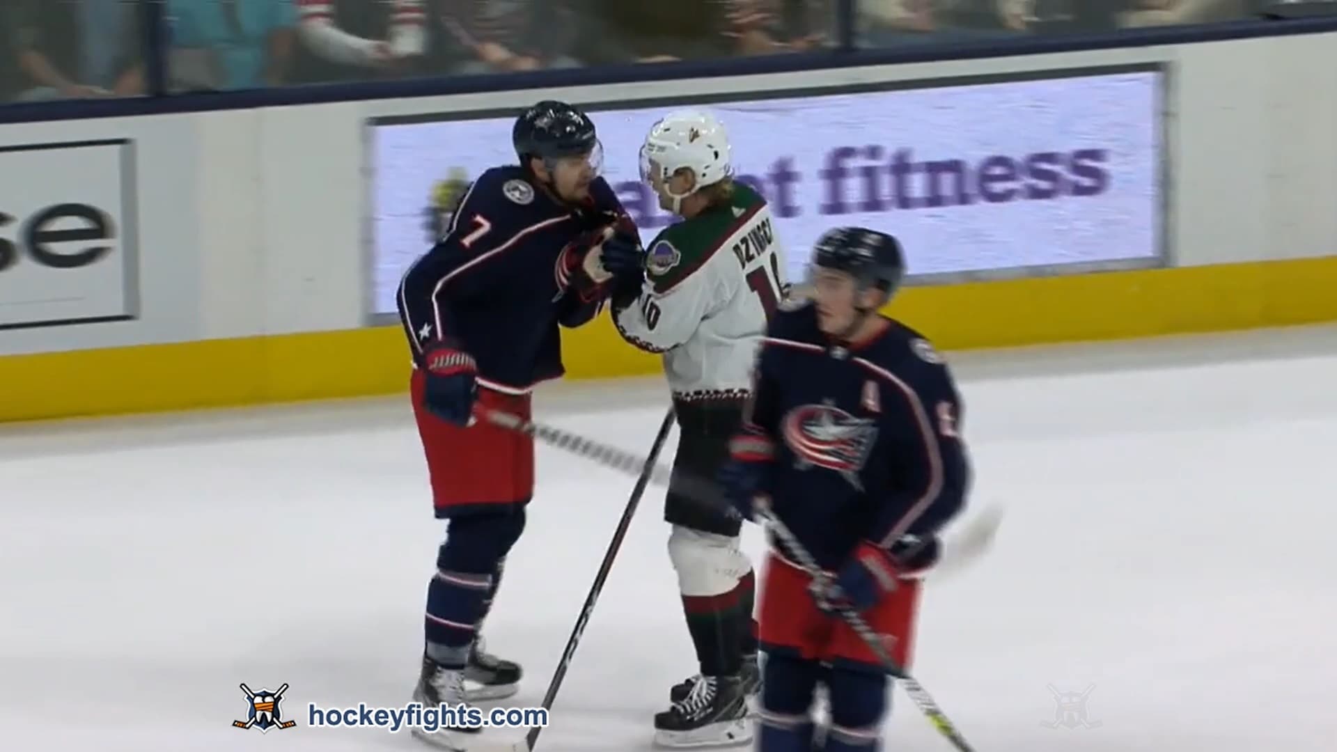 R. Dzingel (ARI) vs. S. Kuraly (CBJ)