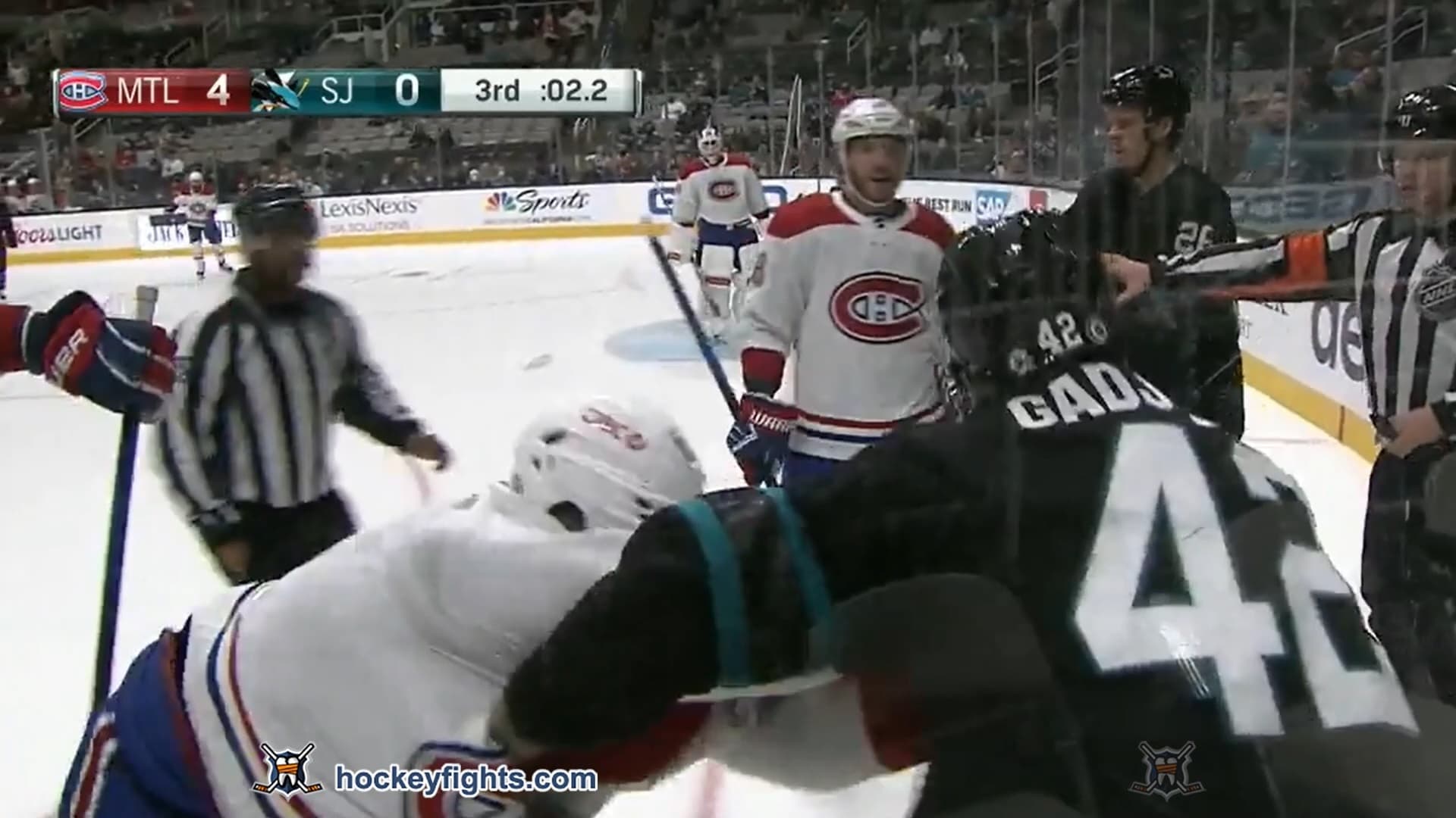 A. Romanov (MTL) vs. J. Gadjovich (SJS)