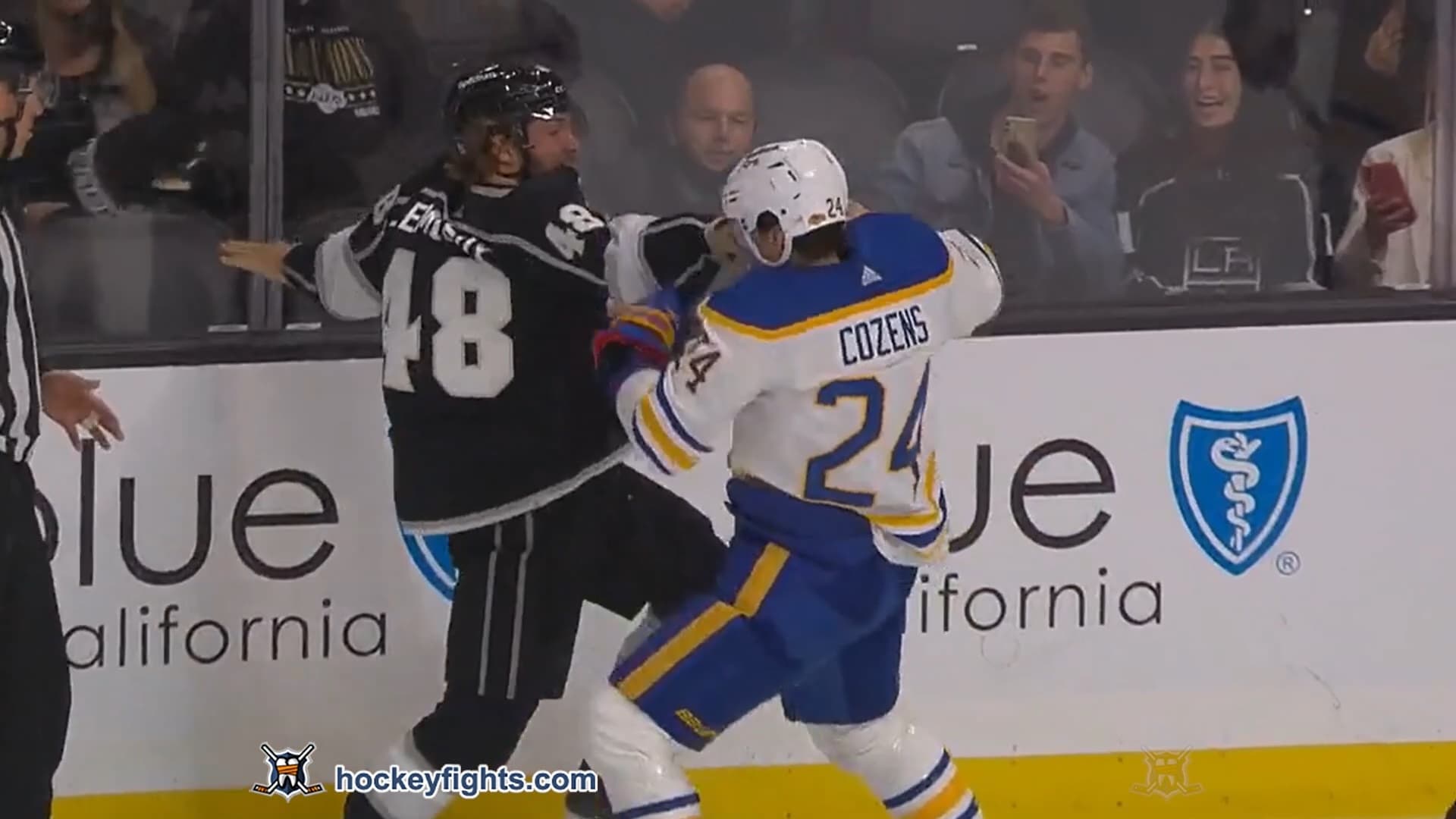 D. Cozens (BUF) vs. B. Lemieux (LAK)