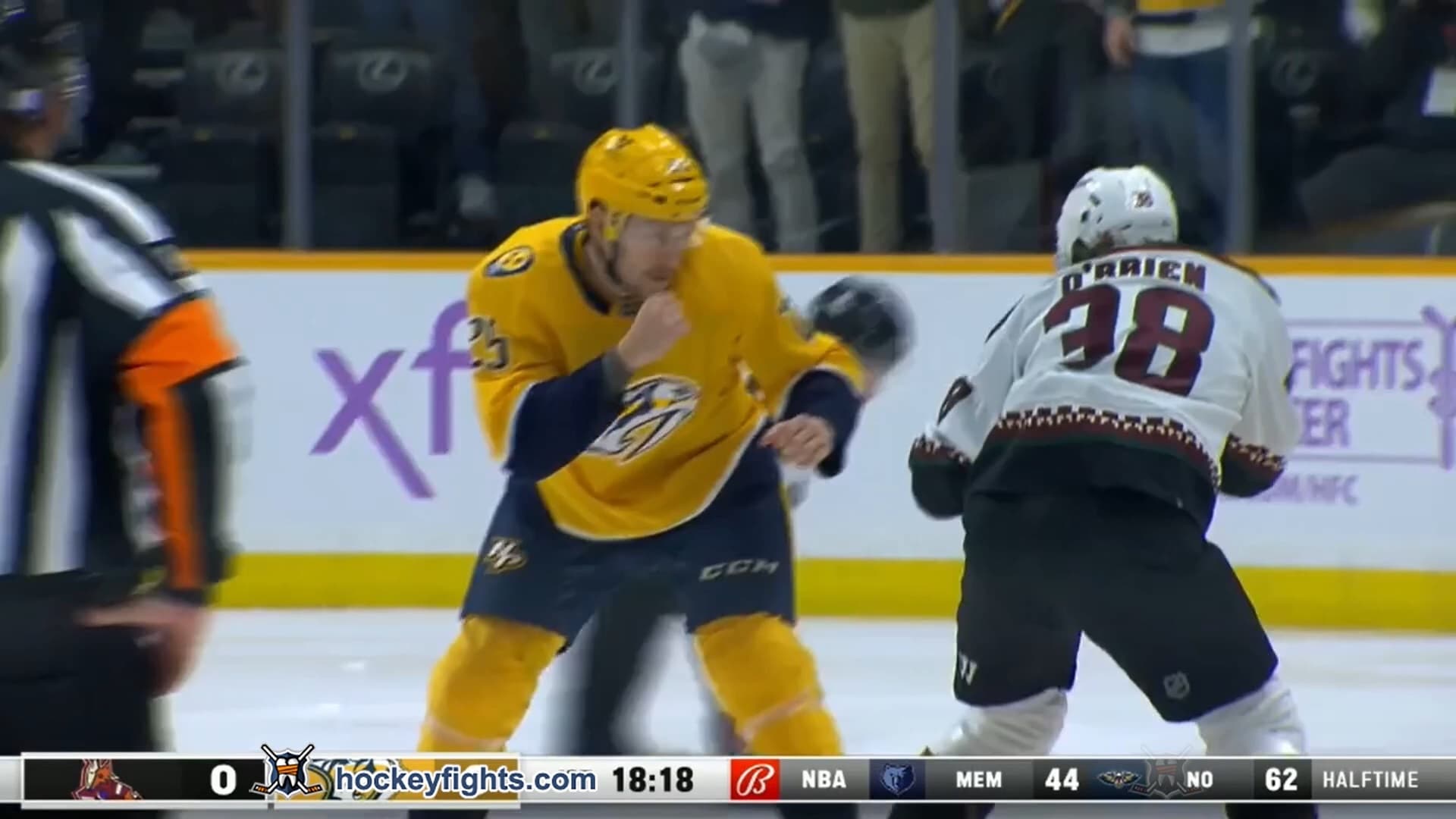 L. O'Brien (ARI) vs. M. Olivier (NSH)