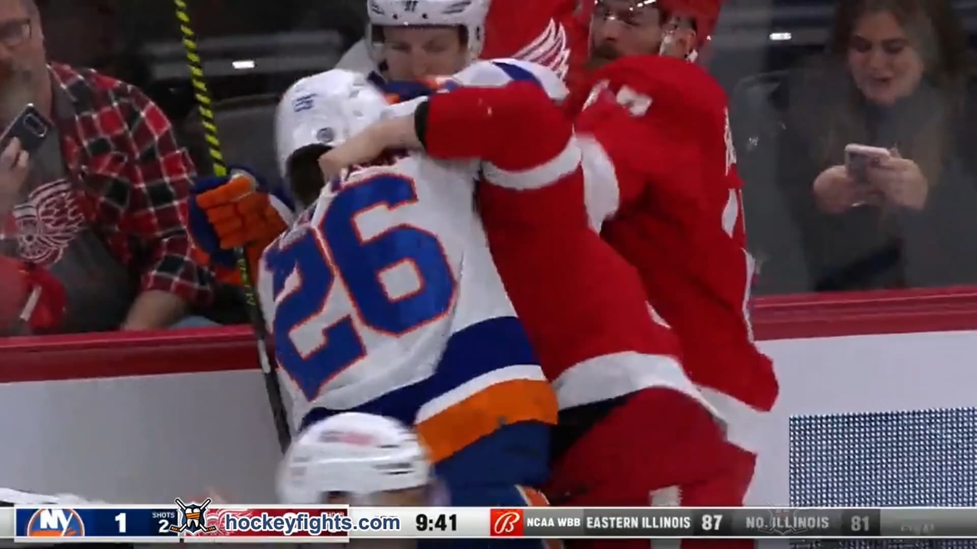 O. Wahlstrom (NYI) vs. A. Erne (DET)