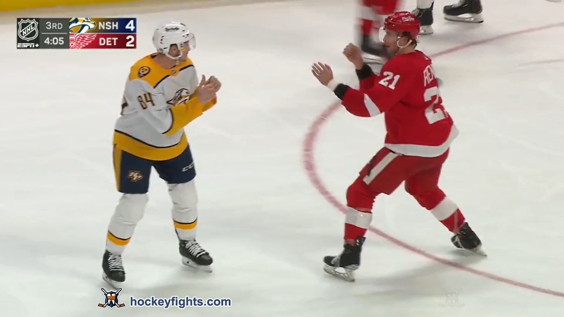 T. Jeannot (NSH) vs. D. Renouf (DET)