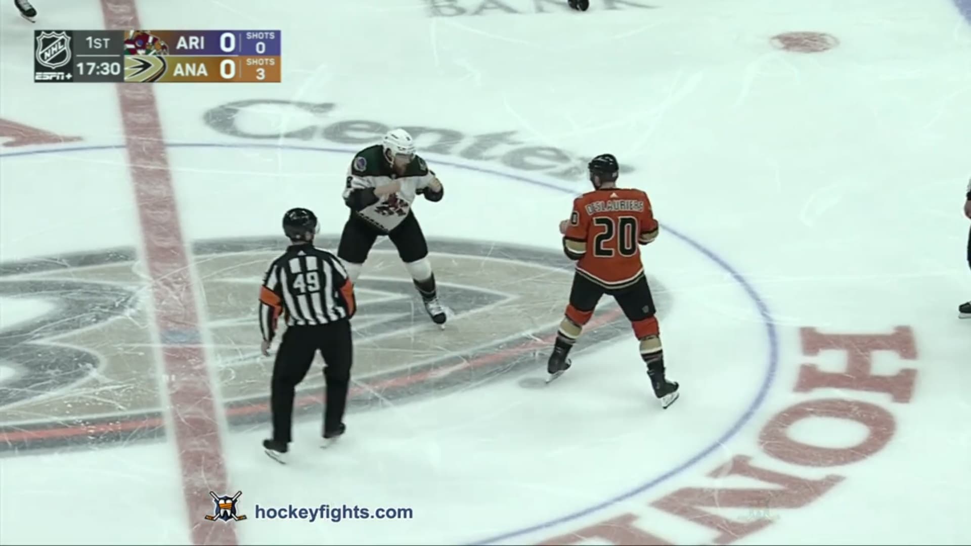 L. O'Brien (ARI) vs. N. Deslauriers (ANA)