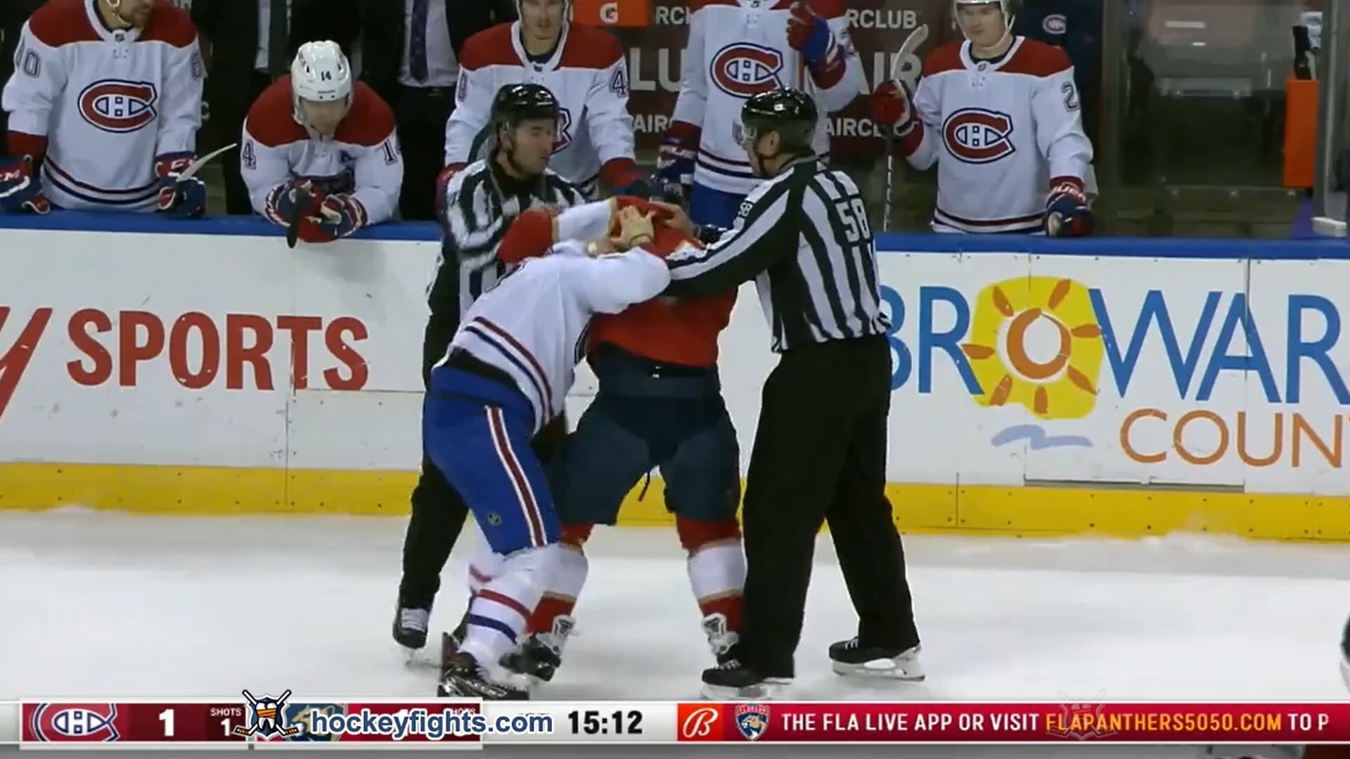 M. Pezzetta (MTL) vs. R. Gudas (FLA)