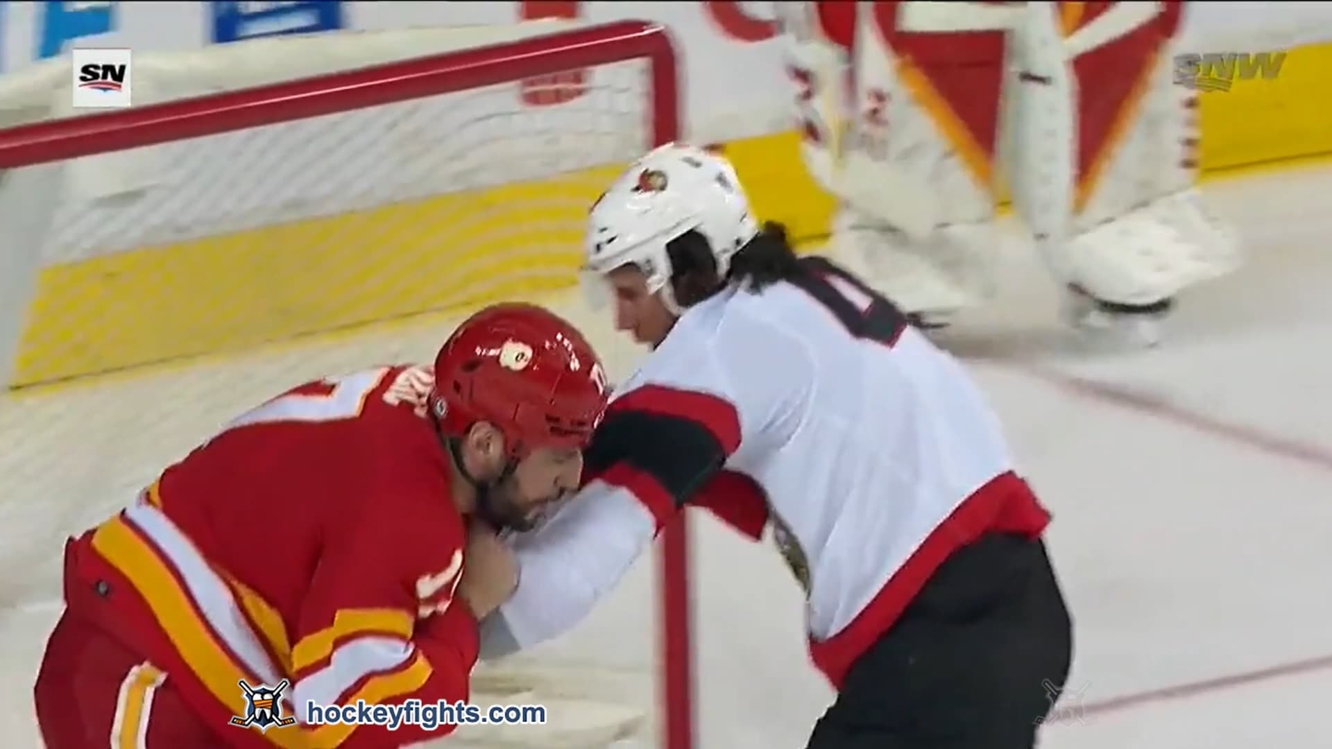 S. Sabourin (OTT) vs. M. Lucic (CGY)