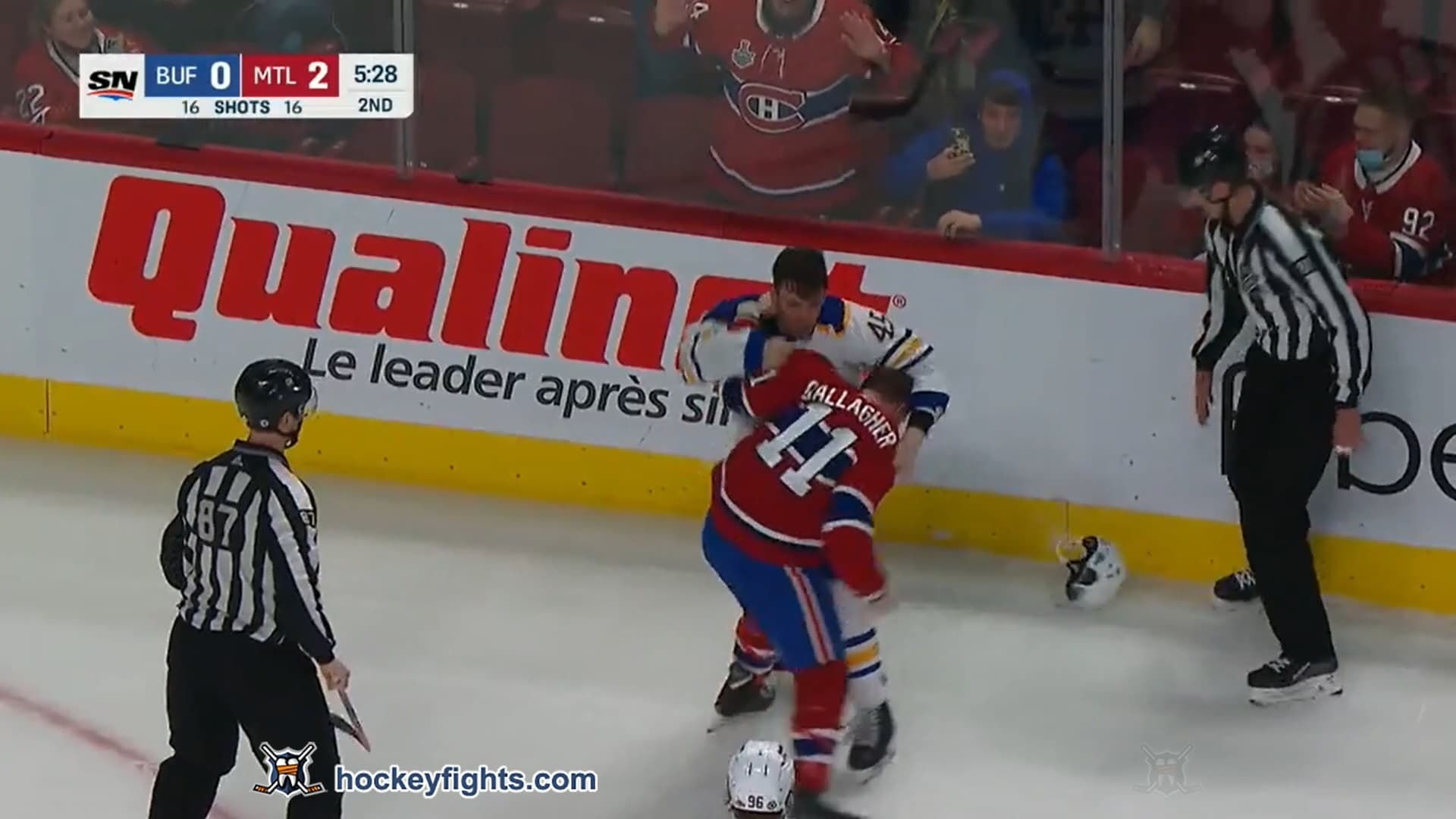 C. Fitzgerald (BUF) vs. B. Gallagher (MTL)