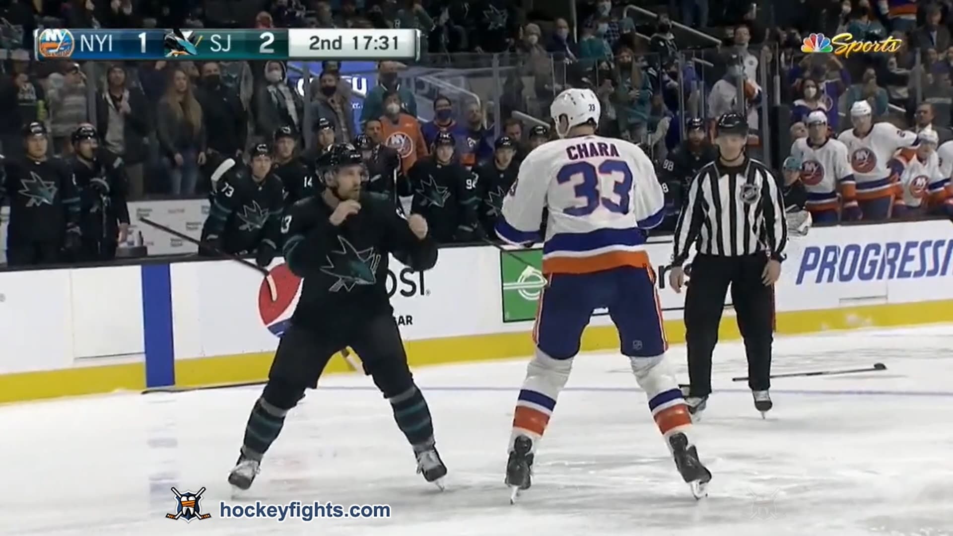 Z. Chara (NYI) vs. J. Viel (SJS)