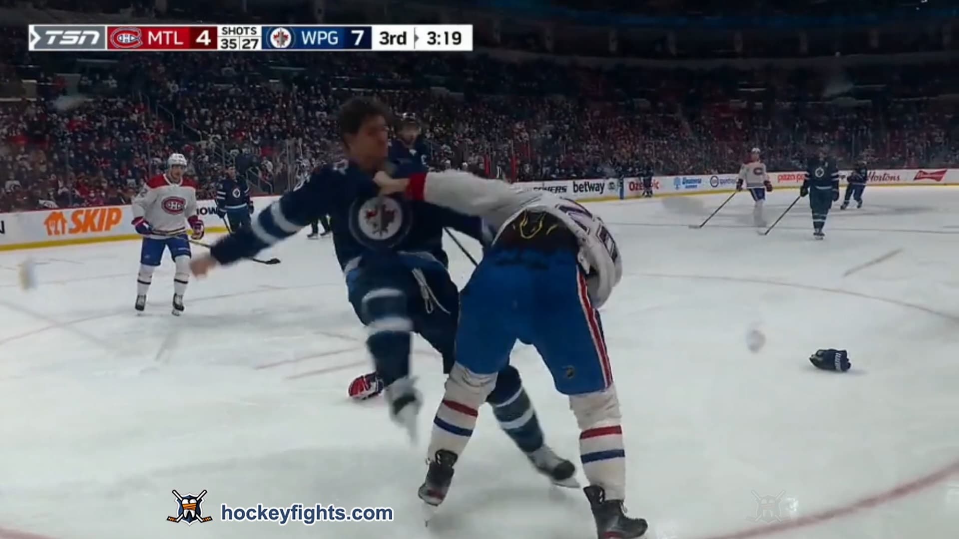 C. Wideman (MTL) vs. M. Scheifele (WPG)