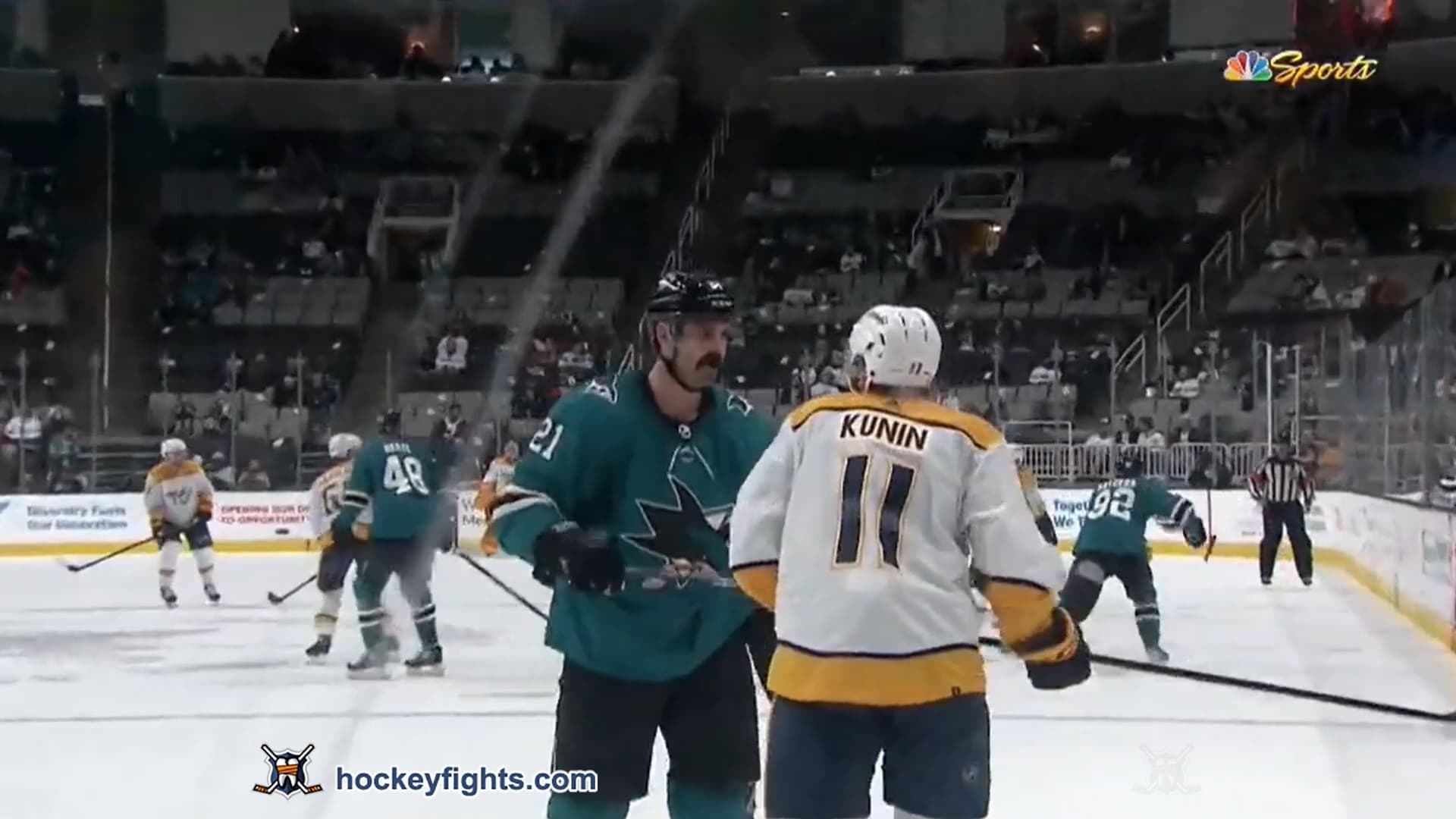 L. Kunin (NSH) vs. J. Middleton (SJS)