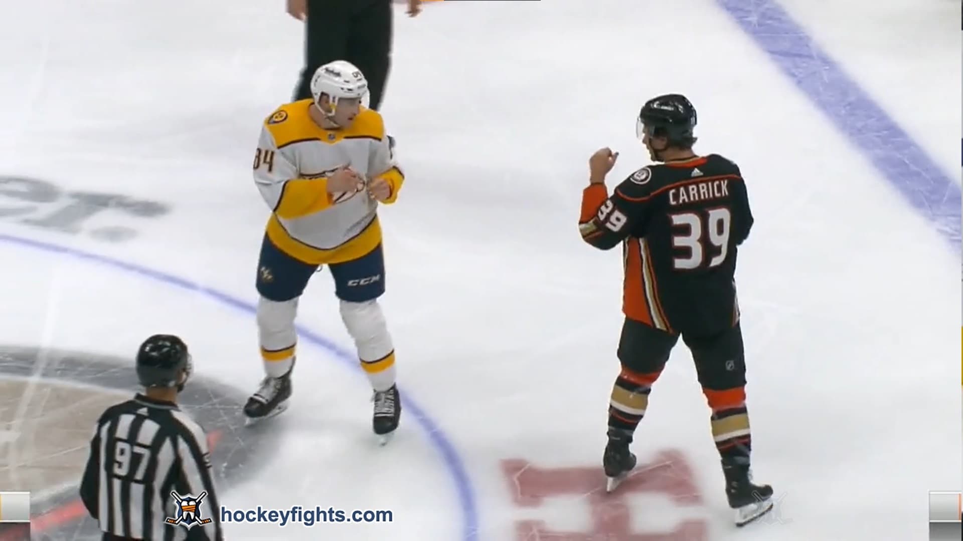 T. Jeannot (NSH) vs. S. Carrick (ANA)