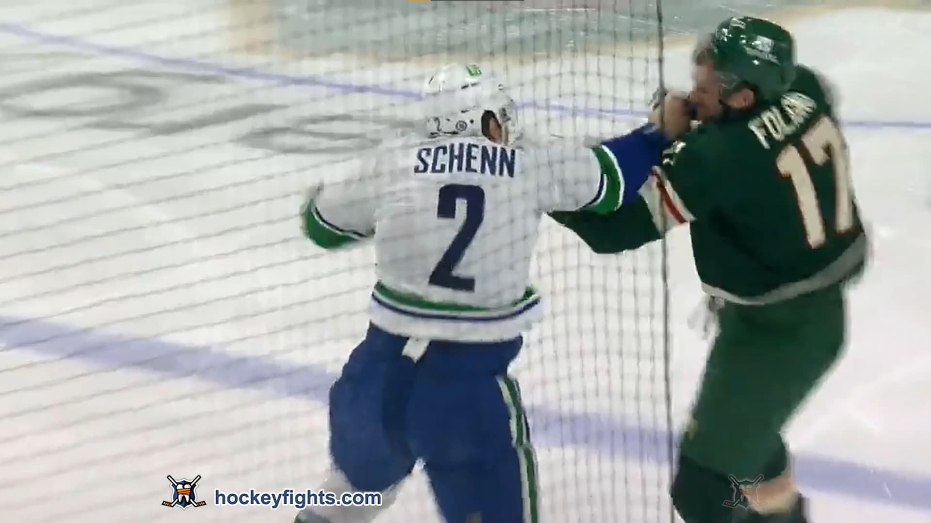 L. Schenn (VAN) vs. M. Foligno (MIN)