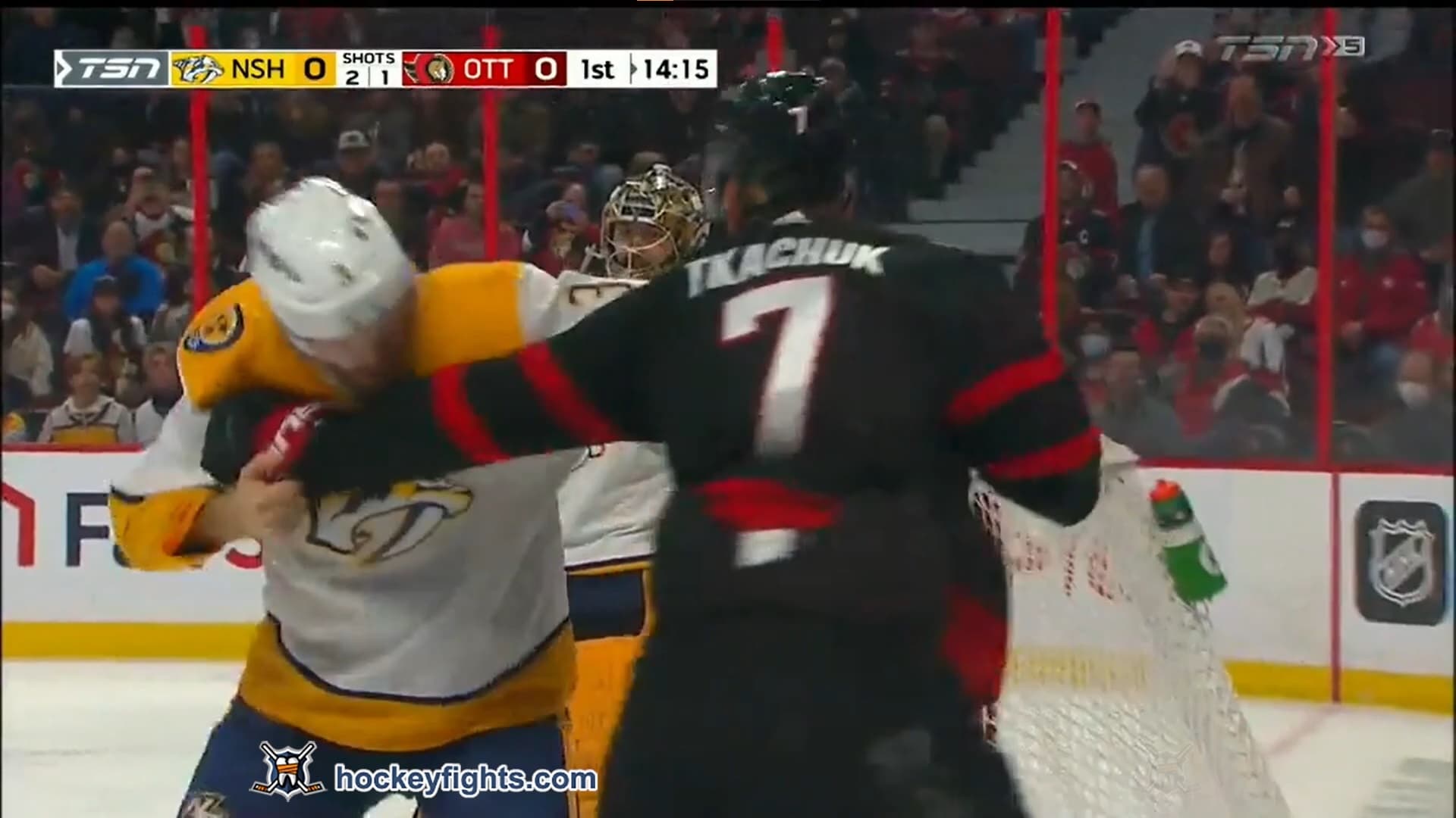 J. Lauzon (NSH) vs. B. Tkachuk (OTT)