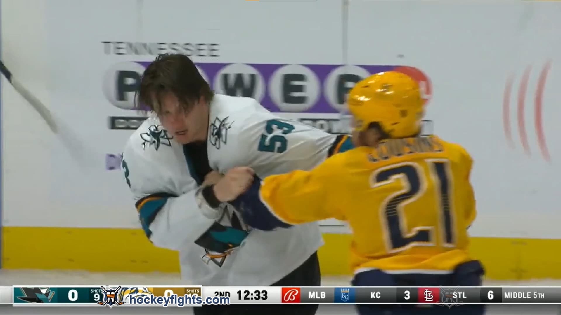 N. Meloche (SJS) vs. N. Cousins (NSH)