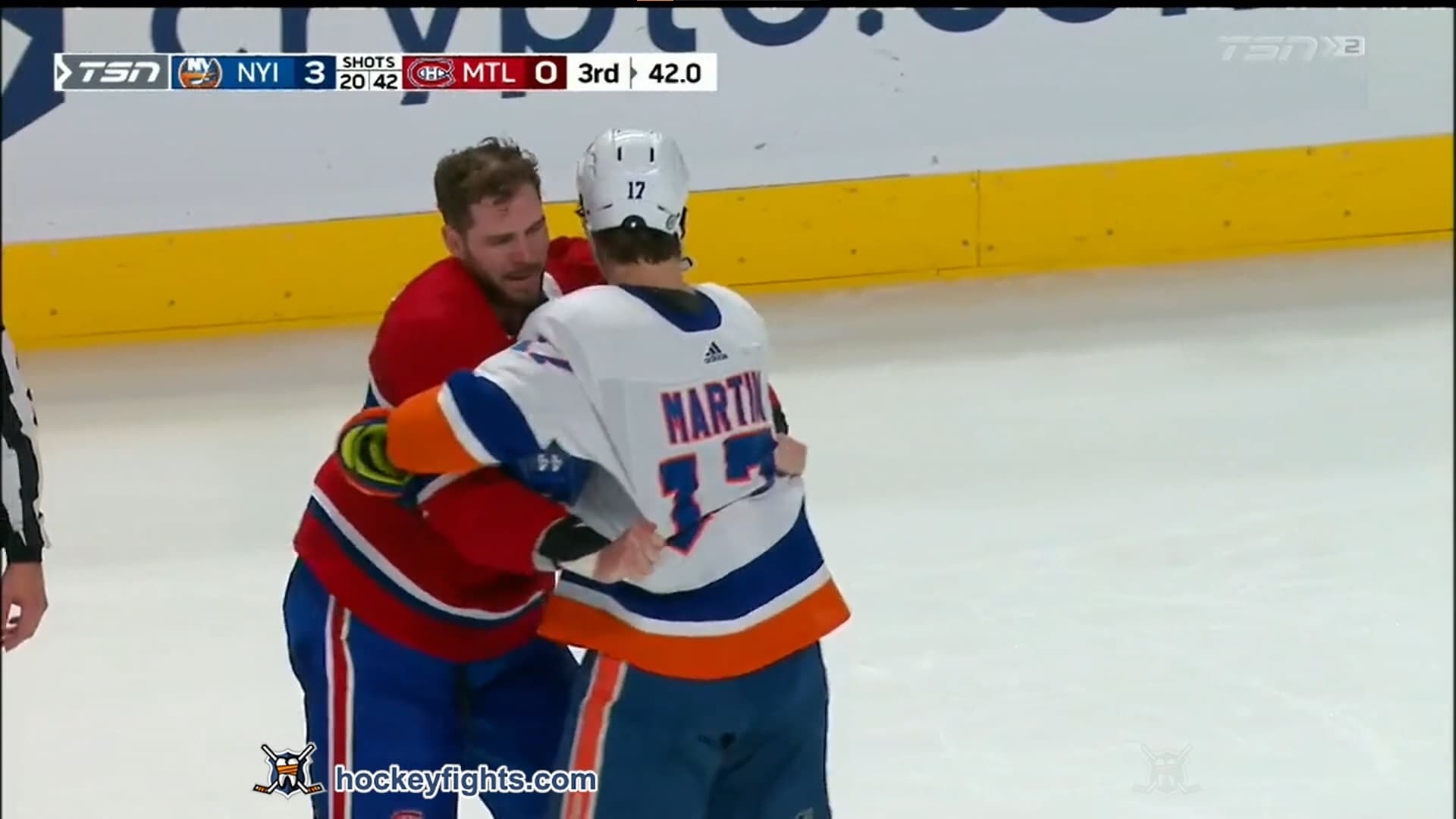 M. Martin (NYI) vs. J. Edmundson (MTL)
