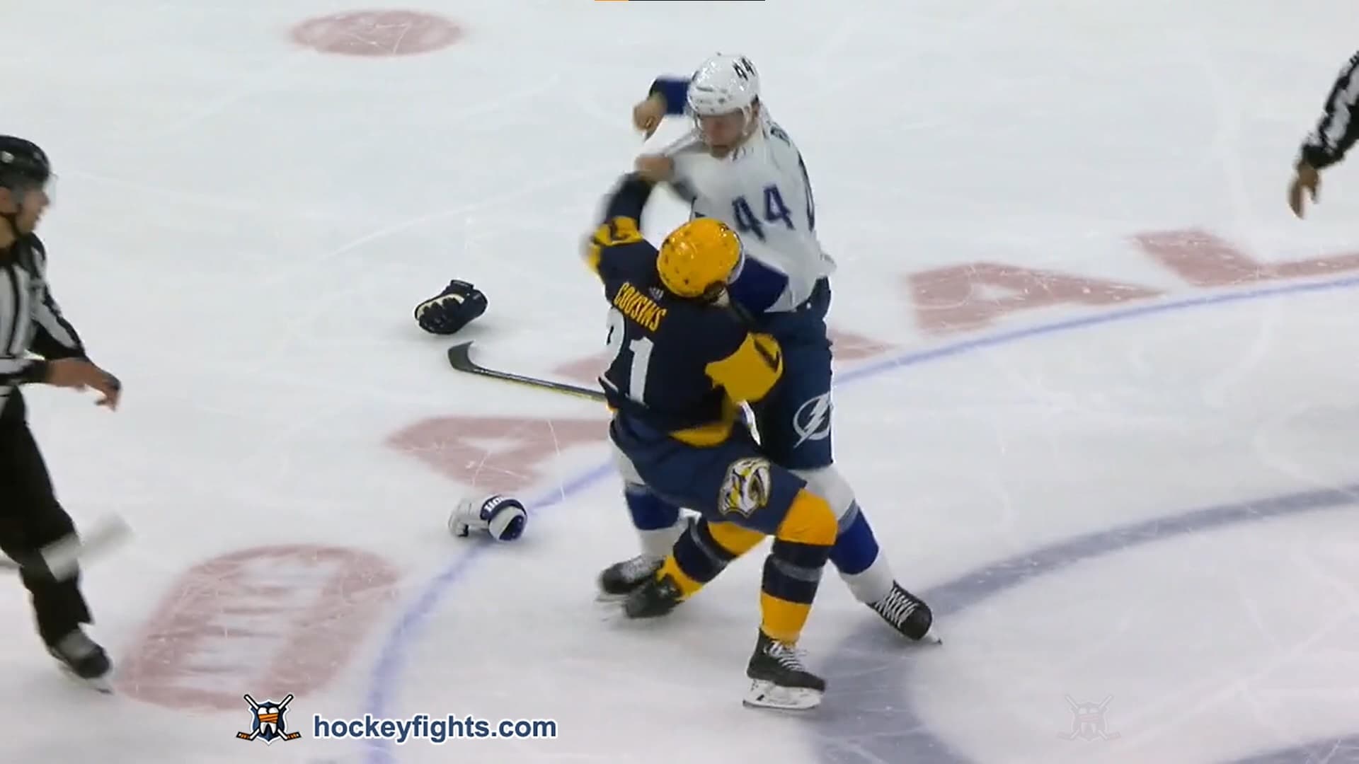 N. Cousins (NSH) vs. J. Rutta (TBL)