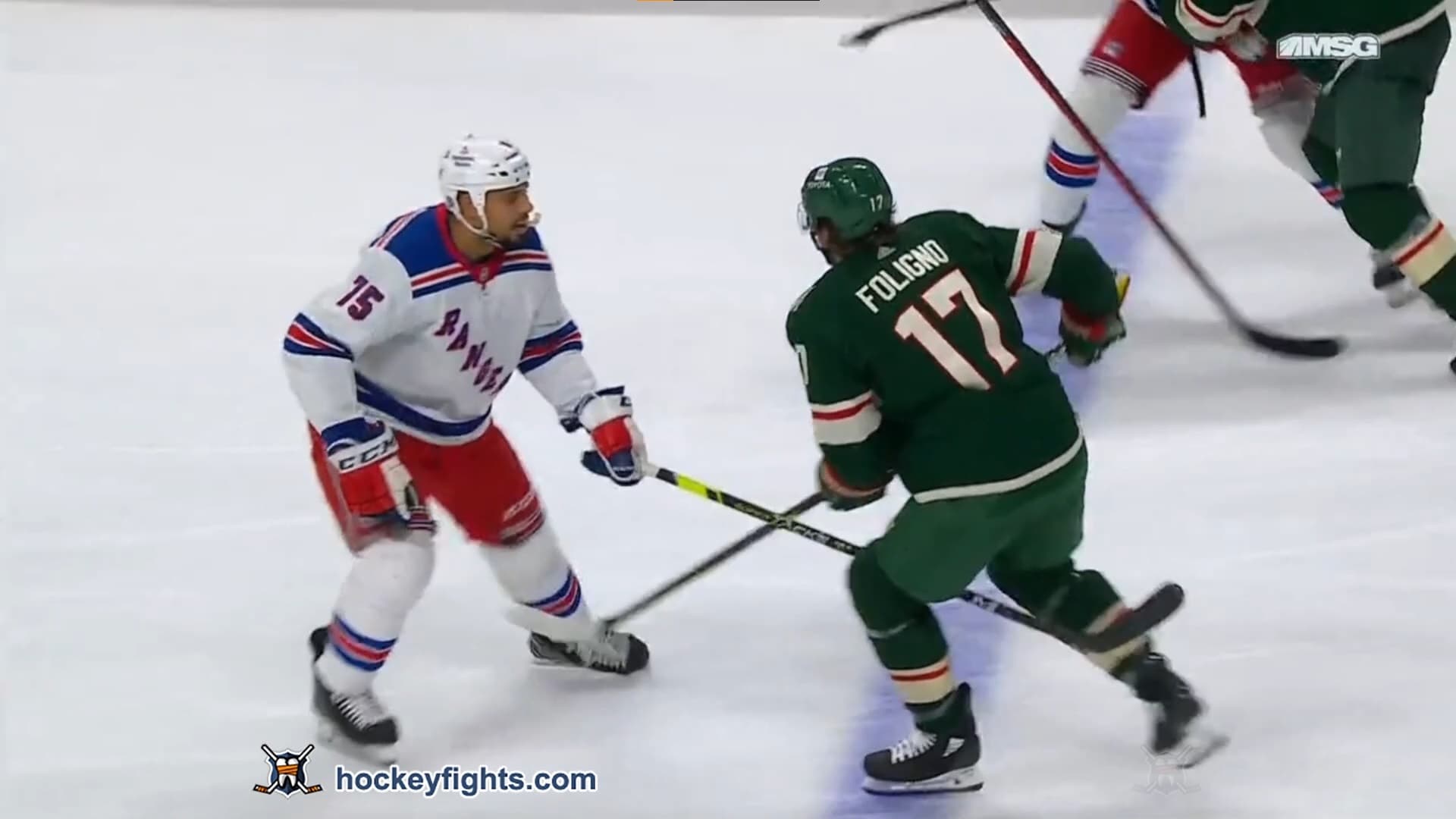 R. Reaves (NYR) vs. M. Foligno (MIN)