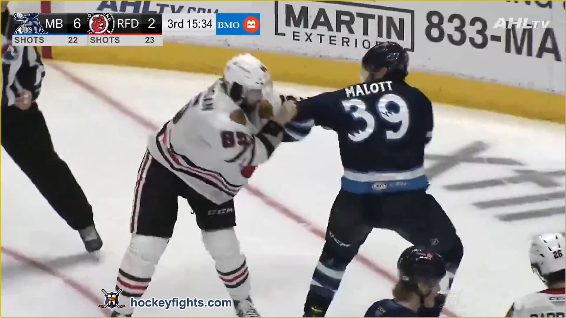 J. Malott (MBM) vs. M. Adams-Moisan (RCK)
