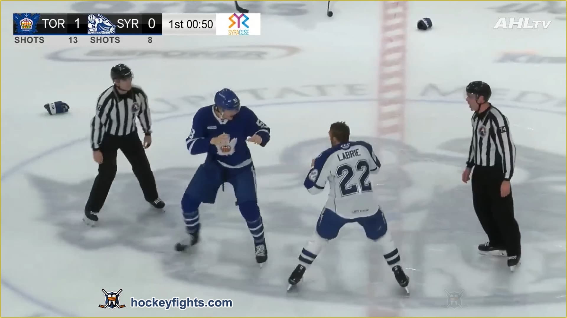 C. Douglas (TOR) vs. P. Labrie (SYR)